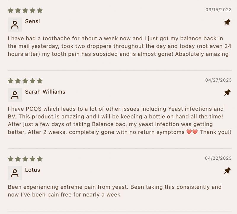 Balance Bac Herbal Drops